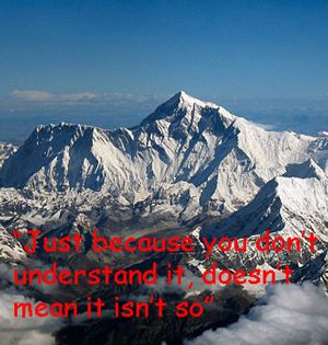 Quote: "Just because you don't understand..."