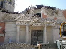 Earthquake damaged buildings