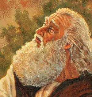 Coloured portrait of Abraham