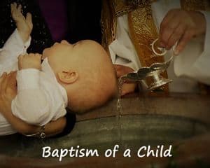 Baptism of a child