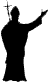 Small silhouette of Bishop