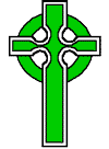 Small Green Celtic Cross