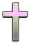 Two coloured Cross - purple and grey