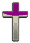 Small purple and grey Cross.