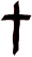 Cross - small black