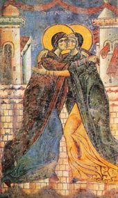 Mary and Elizabeth embrace