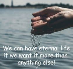 Quotation "We can have eternal life..."