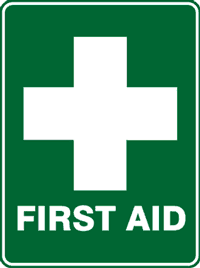 First Aid sign.