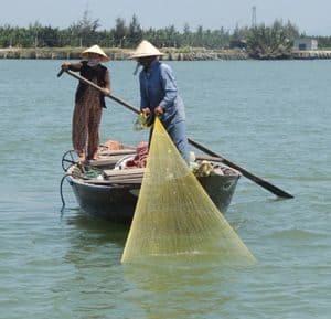 Net fishers in Vietnam