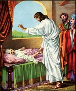Jesus raises Simon's Mother in Law