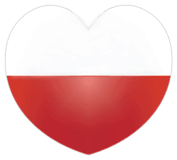 Sketch of Heart, half red and half white