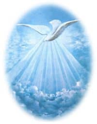 Dove depicting the Holy Spirit