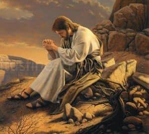 Image of Jesus Praying