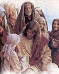 Image of Jesus surrounded by children