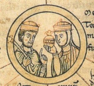 Sketch of King Henry & St Matilda