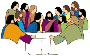 Coloured Sketch of Last Supper