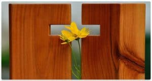 Cross and Flower