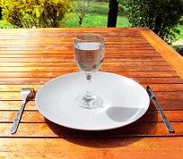 Glass of Water on saucer