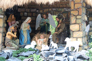 Crib scene from St Joseph's Cathedral, Hanoi