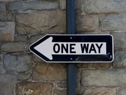 Sign: One Way