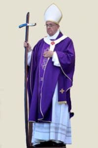 Pope Francis with Crozier