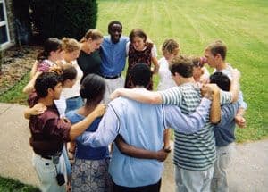 Group of Young People in circle