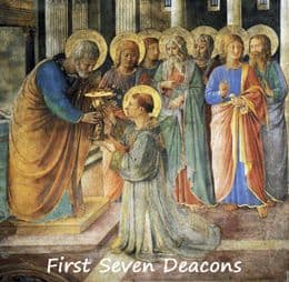 Painting "Seven Deacons" by Angelico Niccolina