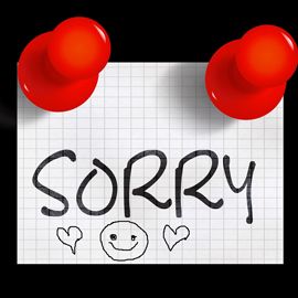 Notice: "Sorry"