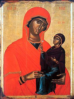 Image of St Anne with the Child Mary