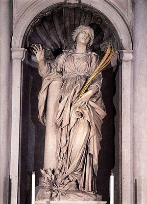 Statue of St Bibiana