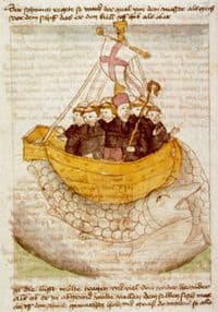 Picture of St Brendan & Companions in a boat