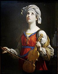 Image of St Cecilia with Violin