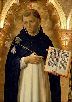 Image of St Dominic holding a book