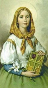 Image of St Dymphna holding a book