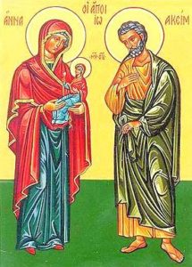 St Joachim, Anne & Child Mary