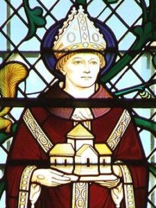 Stain Glass Window Image of St Oswald of Worcester
