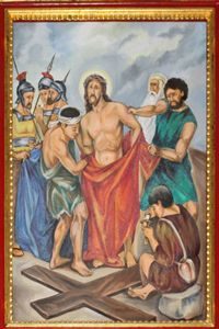 Tenth Station: Jesus is stripped of His Clothing.