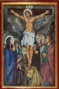 Twelfth Station: Jesus Dies hanging on the Cross.