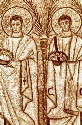 Sketch of St Protus & St Hyacinth