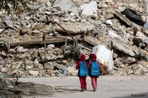 Syrian Children On Their Way To School