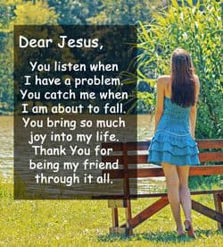 Quote" Dear Jesus, You listen when..."