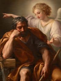 An Angel appears to St Joseph in a dream