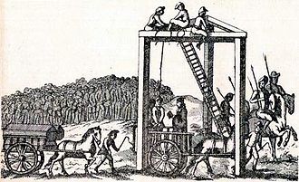 Sketch of The Tyburn-tree Gallows