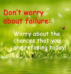 Quote - Worry: "Don't worry about..."