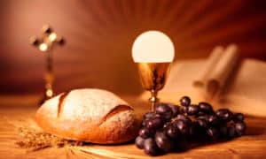 Host, Chalice, Grapes, Bread