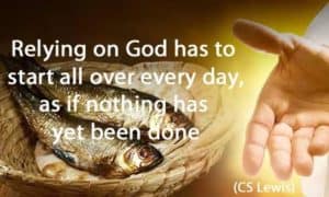 Quote: Relying on God has...