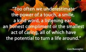 Quote: Too often we underestimate...