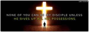 Giving Up Ones Possessions