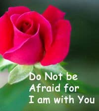 Quote: "Do not be afraid..."