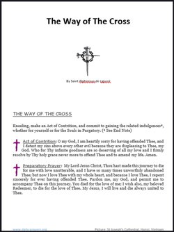Jesus' Crucifixion - St Alphonsus